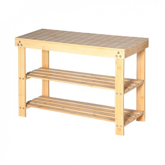 وحدة رفوف 3 أدوار خشب