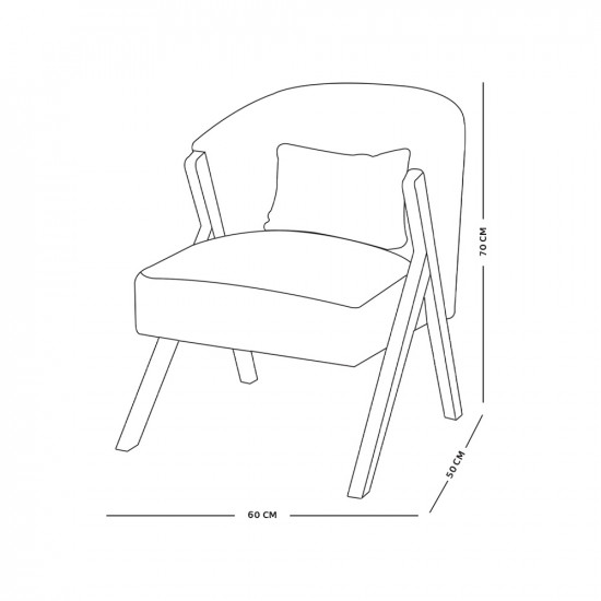 كرسي جانبي مفرد صوف