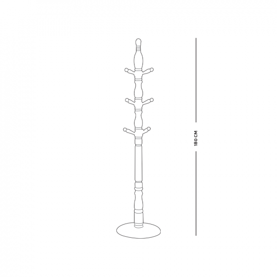 علاقة ملابس خشب 180سم علاقة ملابس خشب 180سم