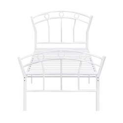 سرير معدن أبيض 90x190 سم سرير معدن أبيض 90x190 سم