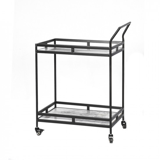 عربة تقديم 2 دور من الرخام و المعدن عربة تقديم 2 دور من الرخام و المعدن