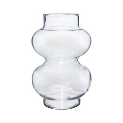 فازة ورد ديكور زجاج 25*16 سم