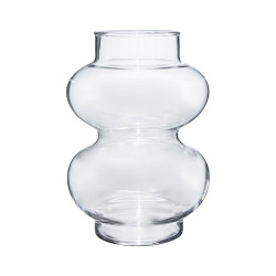 فازة ورد ديكور زجاج 20*16 سم