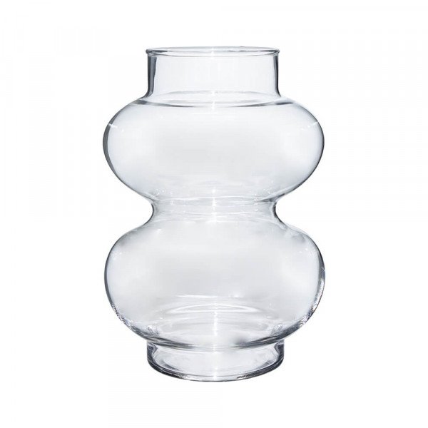 فازة ورد ديكور زجاج 20*16 سم فازة ورد ديكور زجاج 20*16 سم