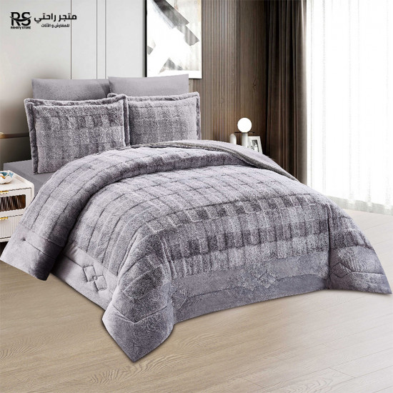 مفرش شتوي مخمل 6 قطع نفرين