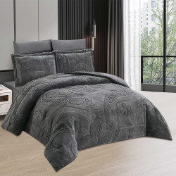 مفرش شتوي مخمل 4 قطع نفر مفرش شتوي مخمل 4 قطع نفر