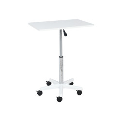 طاولة خدمة مفردة متحركة قابلة للتعديل ابيض طاولة خدمة مفردة متحركة قابلة للتعديل ابيض