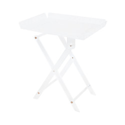 طاولة خدمة مفردة قابلة للطي اكريلك ابيض طاولة خدمة مفردة قابلة للطي اكريلك ابيض