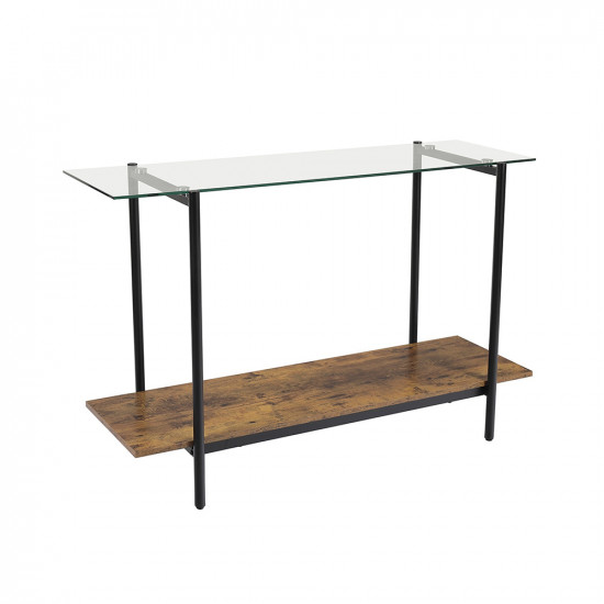 مدخل استقبال من الزجاج والخشب والمعدن خشبي