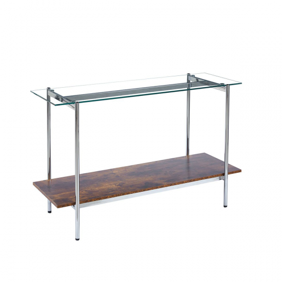 مدخل استقبال بني من الزجاج والخشب 120x80 سم مدخل استقبال بني من الزجاج والخشب 120x80 سم