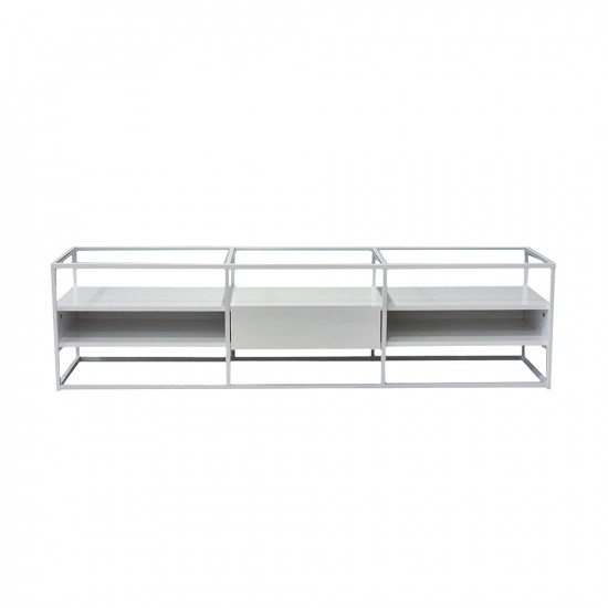 وحدة تلفزيون من الخشب والمعدن 160سم