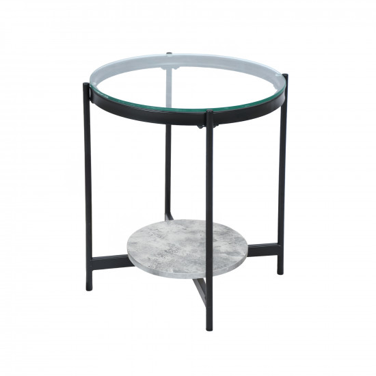 طاولة خدمة مفردة خشب / زجاج / معدن طاولة خدمة مفردة خشب / زجاج / معدن