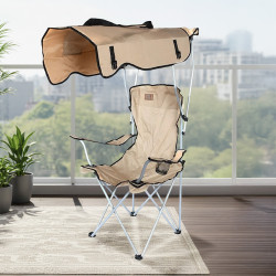 كرسي رحلات مع مظلة من القماش والمعدن 144*44 سم