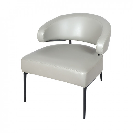 كرسي فاخر حديث جلد بيج