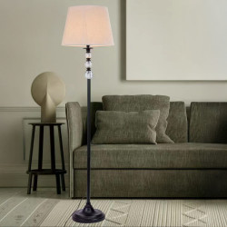 أباجورة استاند كرستال أسود - ابيض