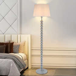 أباجورة استاند معدن فضي