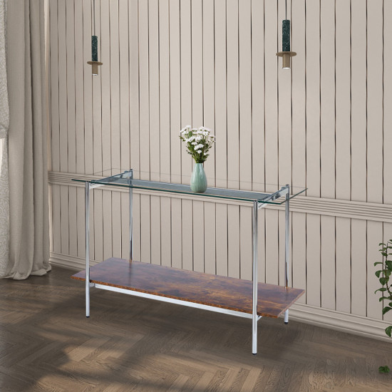 مدخل استقبال بني من الزجاج والخشب 120x80 سم مدخل استقبال بني من الزجاج والخشب 120x80 سم