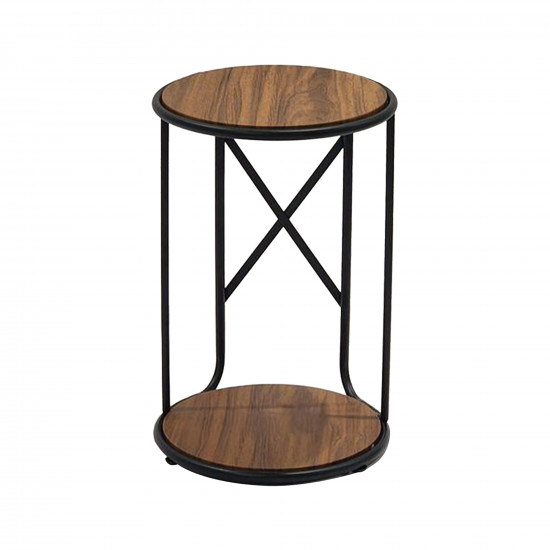 طاولة شاي مفردة من الخشب والمعدن طاولة شاي مفردة من الخشب والمعدن