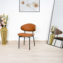 كرسي مفرد خارجي جلد