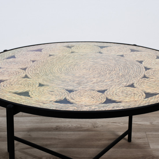 طقم طاولات خدمة 2 قطع 80 سم