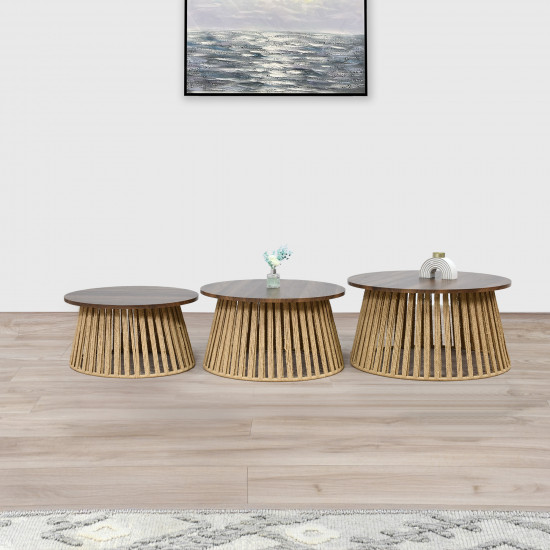 طقم طاولات خدمة 3 قطع