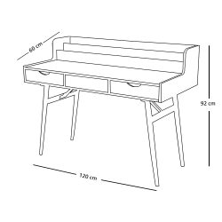 مكتب دراسي خشب 120x60 سم مكتب دراسي خشب 120x60 سم