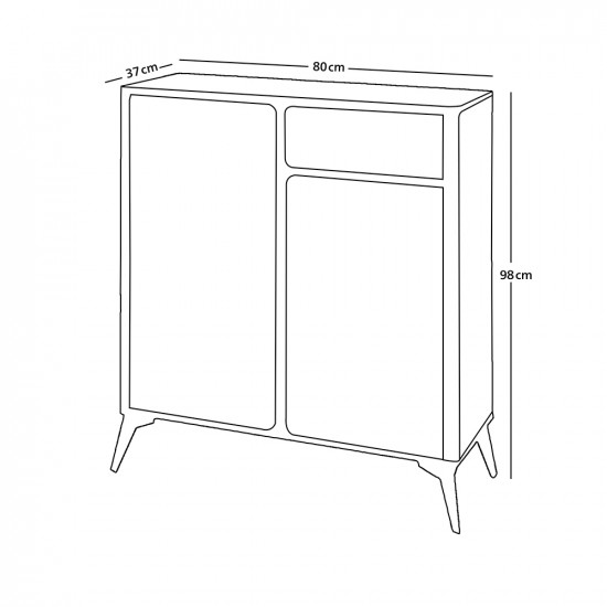 دولاب متعدد الاستخدام بني 80 سم دولاب متعدد الاستخدام بني 80 سم