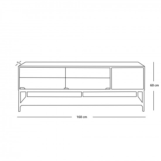وحدة تلفزيون خشب وإكريلك 160سم وحدة تلفزيون خشب وإكريلك 160سم