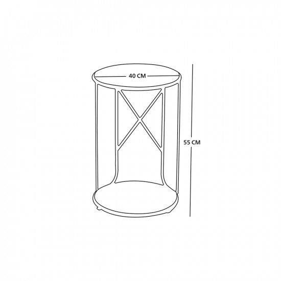 طاولة شاي مفردة من الخشب والمعدن طاولة شاي مفردة من الخشب والمعدن