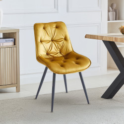 كرسي مفرد خارجي مخمل