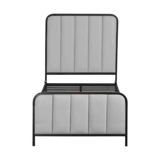 هيكل سرير معدني منجد 90x190 سم