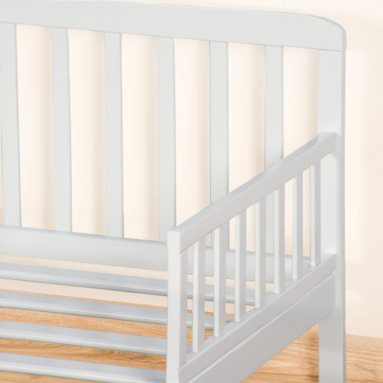 سرير أطفال حواجز ابيض 75×135 سم سرير أطفال حواجز ابيض 75×135 سم