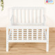 سرير أطفال حواجز ابيض 75×135 سم سرير أطفال حواجز ابيض 75×135 سم