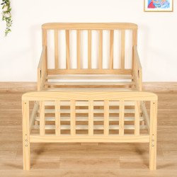 سرير أطفال حواجز خشبي 75×135 سم
