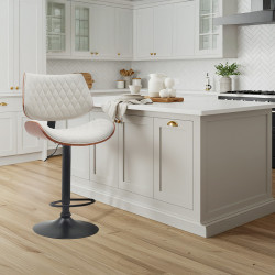 كرسي بار جلد