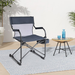 كرسي رحلات من القماش والمعدن