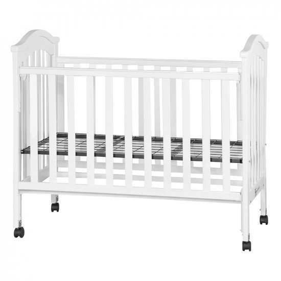 سرير أطفال بناموسية من الخشب والمعدن