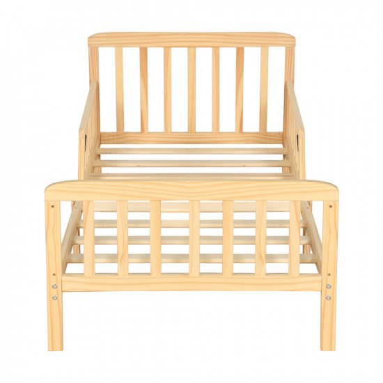 سرير أطفال حواجز خشبي 75×135 سم