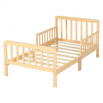 سرير أطفال حواجز خشبي 75×135 سم