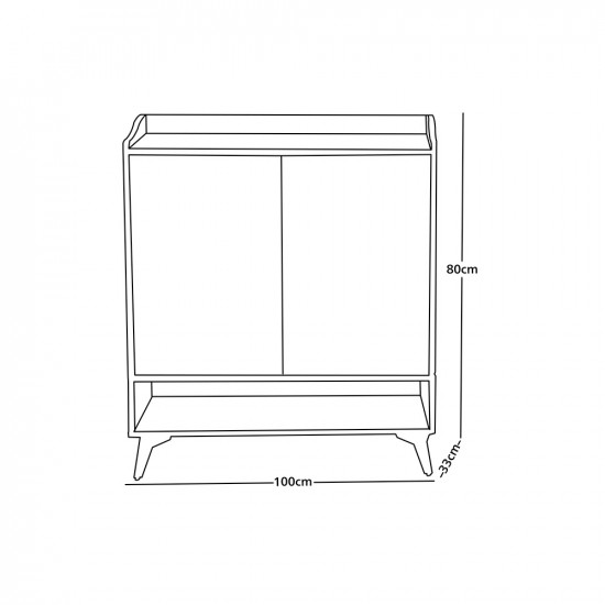 دولاب متعدد الاستخدام 100*80 سم