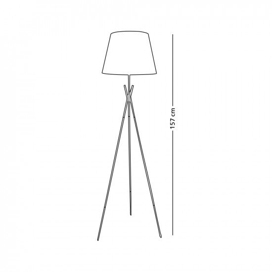 أباجورة استاند معدن 157 سم