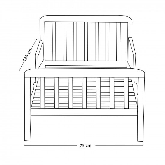 سرير أطفال حواجز خشبي 75×135 سم