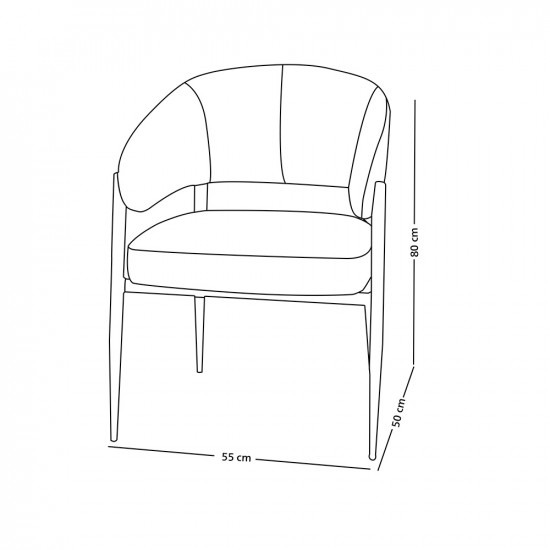 كرسي جلد مودرن بأرجل معدنية جملي كرسي جلد مودرن بأرجل معدنية جملي