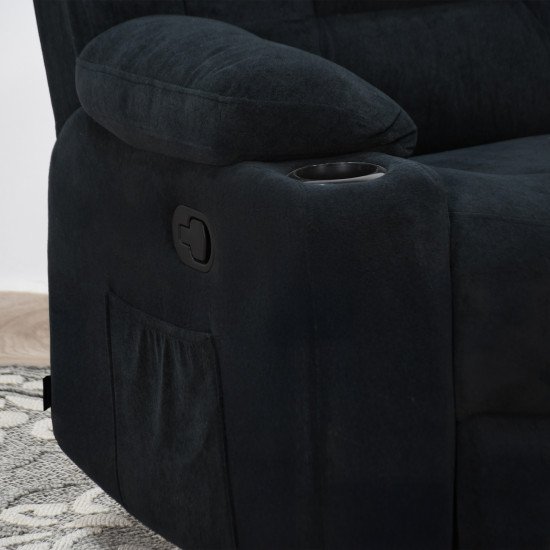 كرسي استرخاء هزاز دوار أسود كرسي استرخاء هزاز دوار أسود