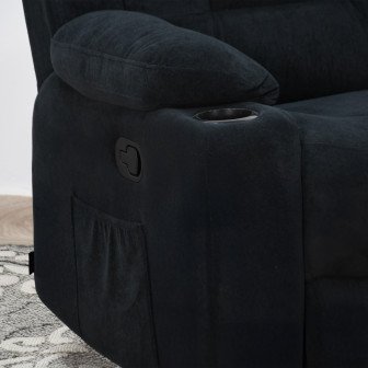 كرسي استرخاء هزاز دوار أسود كرسي استرخاء هزاز دوار أسود