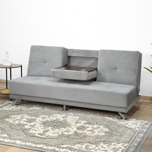 كنبة قابلة للتعديل الي سرير بطاولة مدمجة