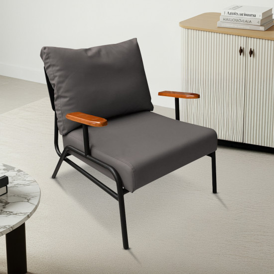 كرسي مفرد جلد فخم