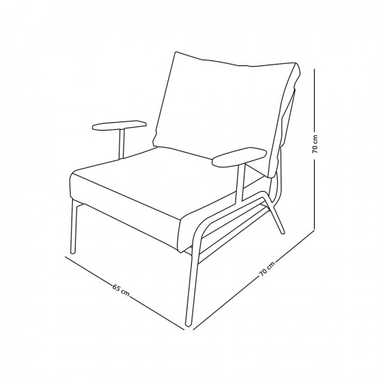 كرسي مفرد جلد فخم