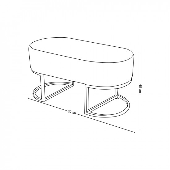مقعد جلد 80x45سم مقعد جلد 80x45سم