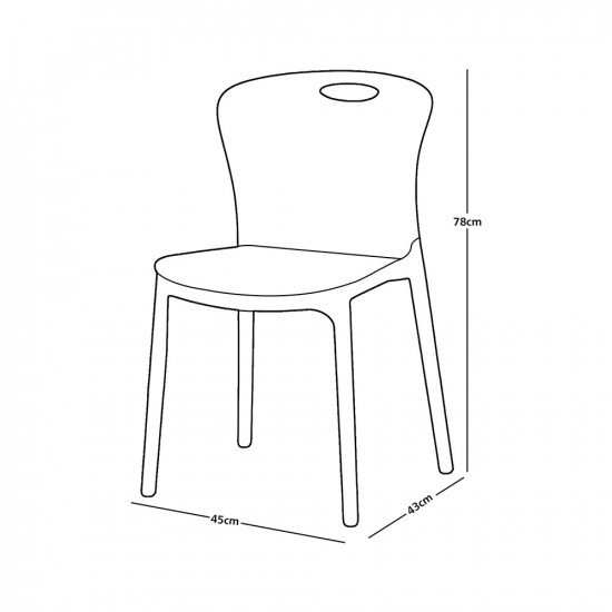 كرسي مفرد بلاستيك